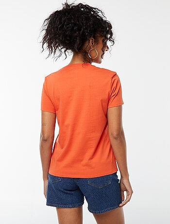 Camiseta de manga corta de punto