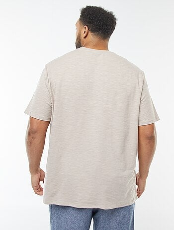 Camiseta de manga corta de punto texturizado