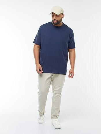 Camiseta de manga corta de punto texturizado