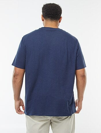 Camiseta de manga corta de punto texturizado