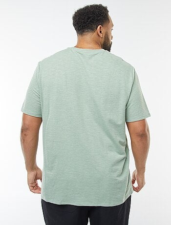 Camiseta de manga corta de punto texturizado