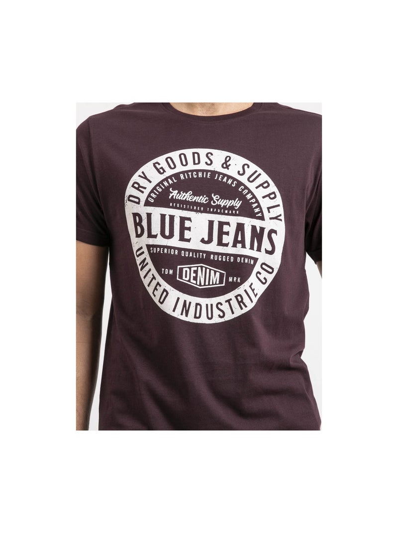 Camiseta de manga corta de puro algodón JAMONIX Violeta - Kiabi