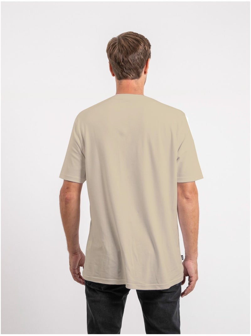Camiseta de manga corta de puro algodón oversize JOCITRON Beige - Kiabi