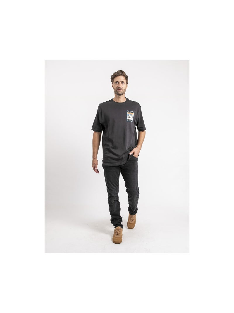 Camiseta de manga corta de puro algodón oversize JOKAYAK Gris - Kiabi