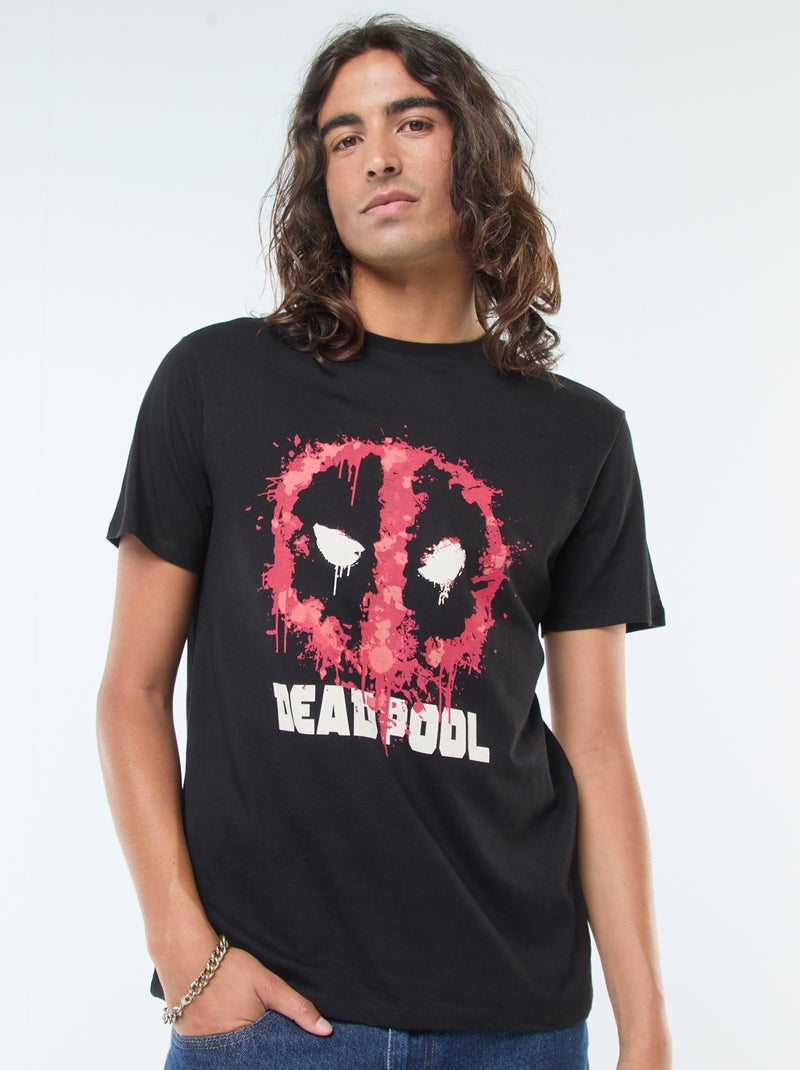Camiseta de manga corta 'Deadpool' 'Marvel' Negro - Kiabi