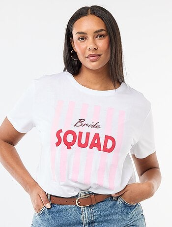 Camiseta de manga corta de punto 'OUI'