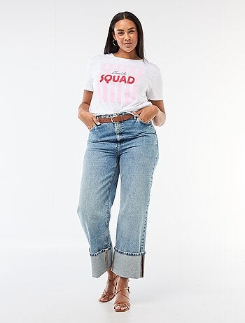 Camiseta de manga corta de punto 'OUI'