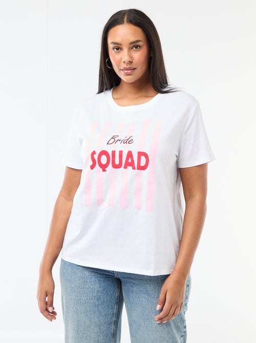Camiseta de manga corta despedida de soltera - Kiabi