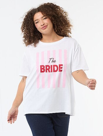 Camiseta de manga corta de punto 'OUI'