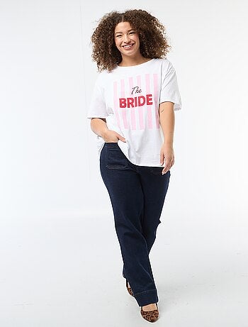 Camiseta de manga corta de punto 'OUI'