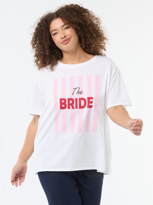 Camiseta de manga corta despedida de soltera - Kiabi