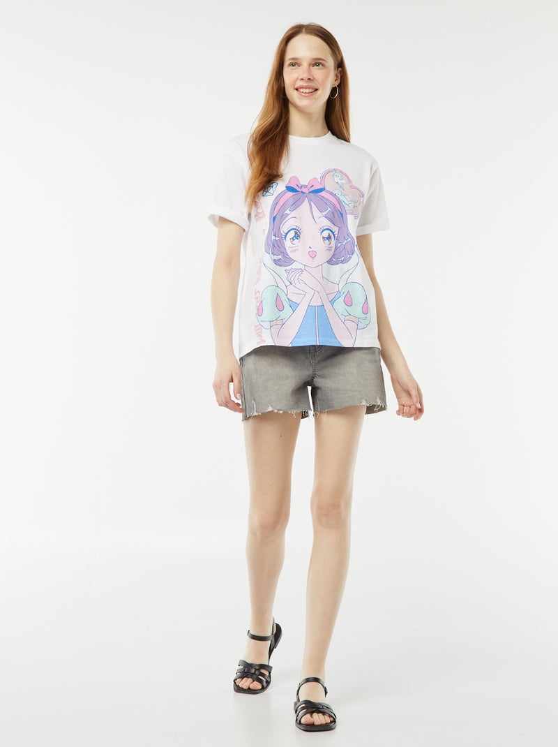 Camiseta de manga corta 'Disney' 'Blancanieves' 'Manga' Kiabi