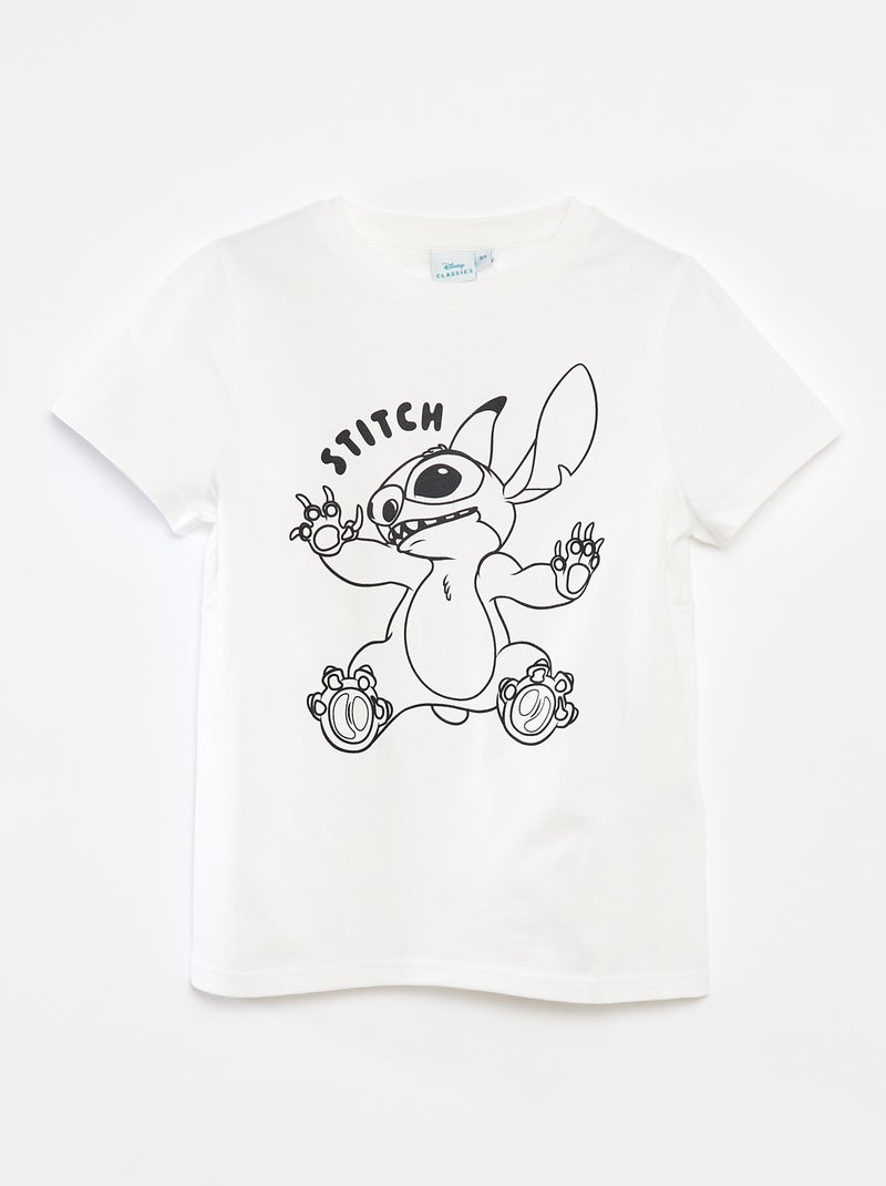 Camiseta de manga corta 'Disney' Blanco - Kiabi