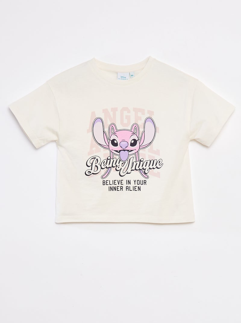 Camiseta de manga corta 'Disney' Blanco - Kiabi