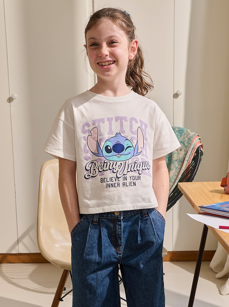 Camiseta de manga corta 'Disney' Blanco - Kiabi