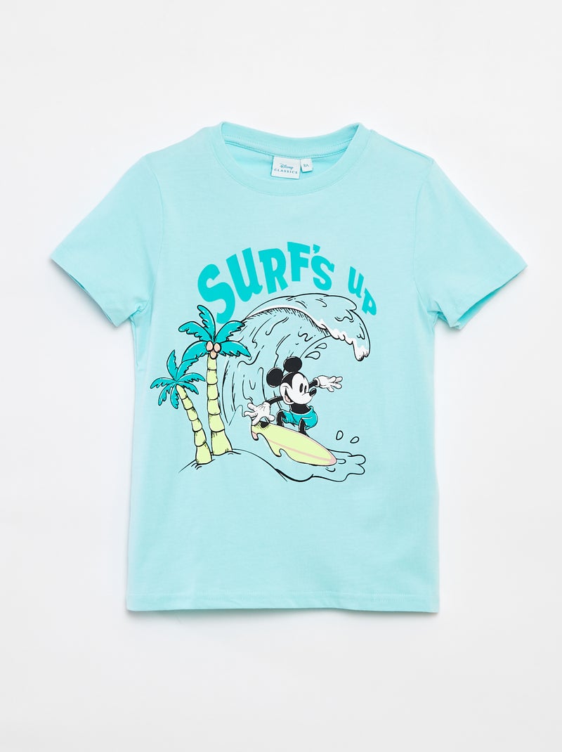 Camiseta de manga corta 'Disney' 'Mickey' AZUL - Kiabi