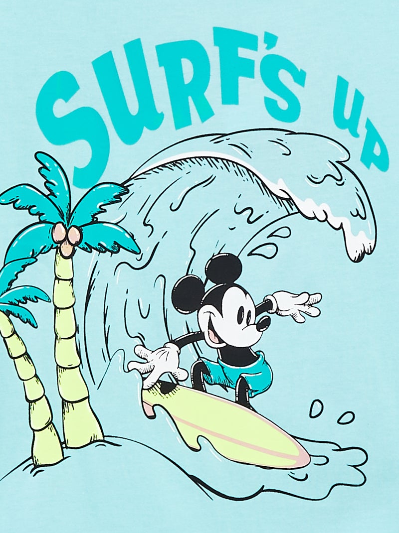 Camiseta de manga corta 'Disney' 'Mickey' AZUL - Kiabi