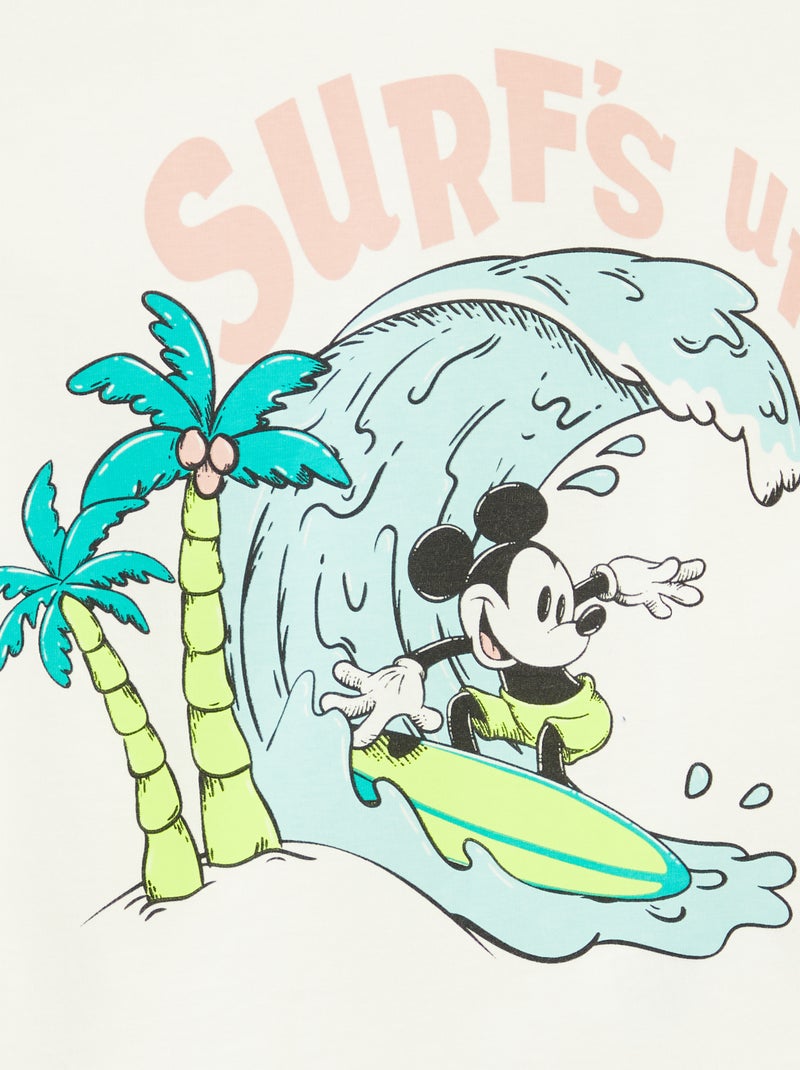 Camiseta de manga corta 'Disney' 'Mickey' BLANCO - Kiabi