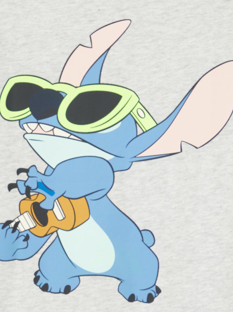 Camiseta de manga corta 'Disney' 'Stitch' GRIS - Kiabi