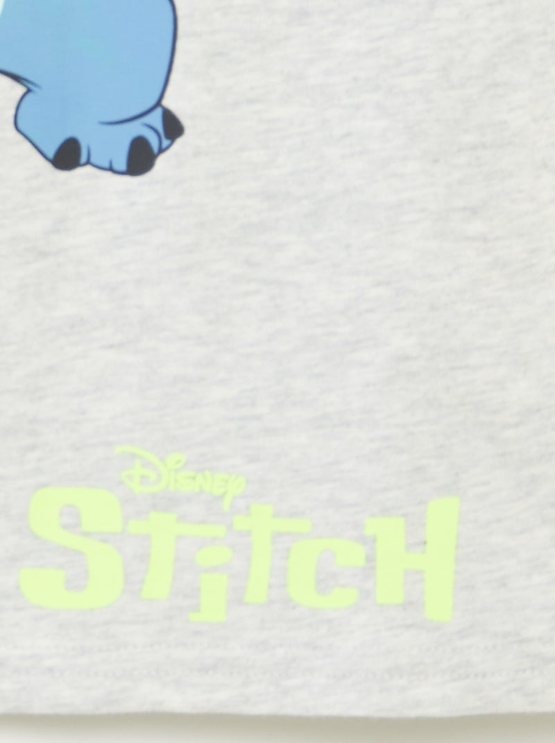 Camiseta de manga corta 'Disney' 'Stitch' GRIS - Kiabi