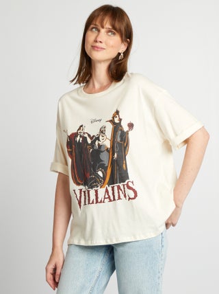 Camiseta de manga corta 'Disney' 'Villanos'