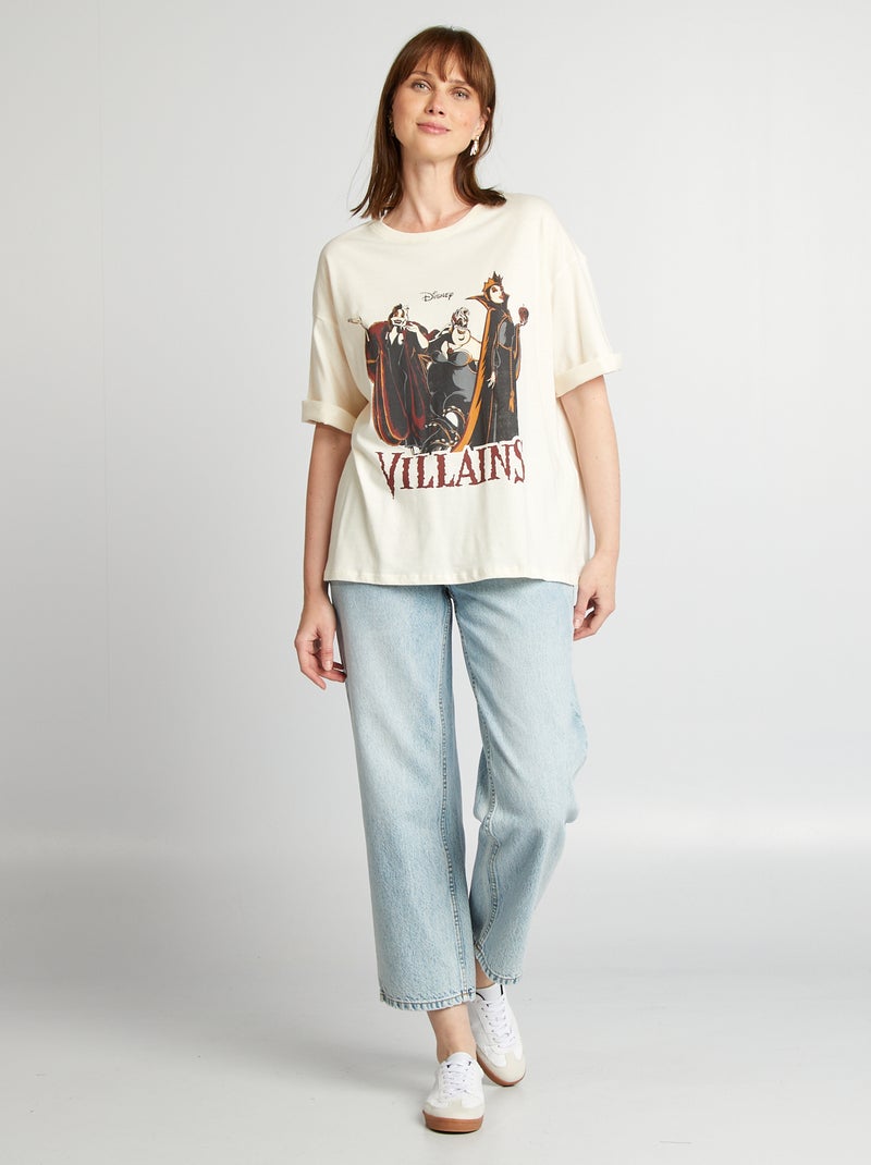 Camiseta de manga corta 'Disney' 'Villanos' BLANCO - Kiabi