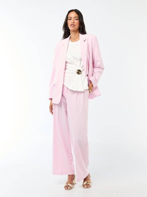 Camiseta de manga corta drapeada con adorno fantasía - Kiabi