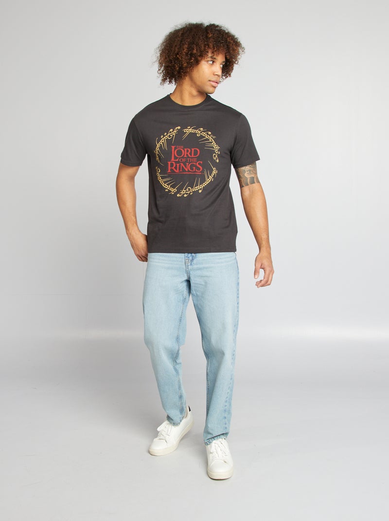 Camiseta de manga corta 'El señor de los anillos' NEGRO - Kiabi