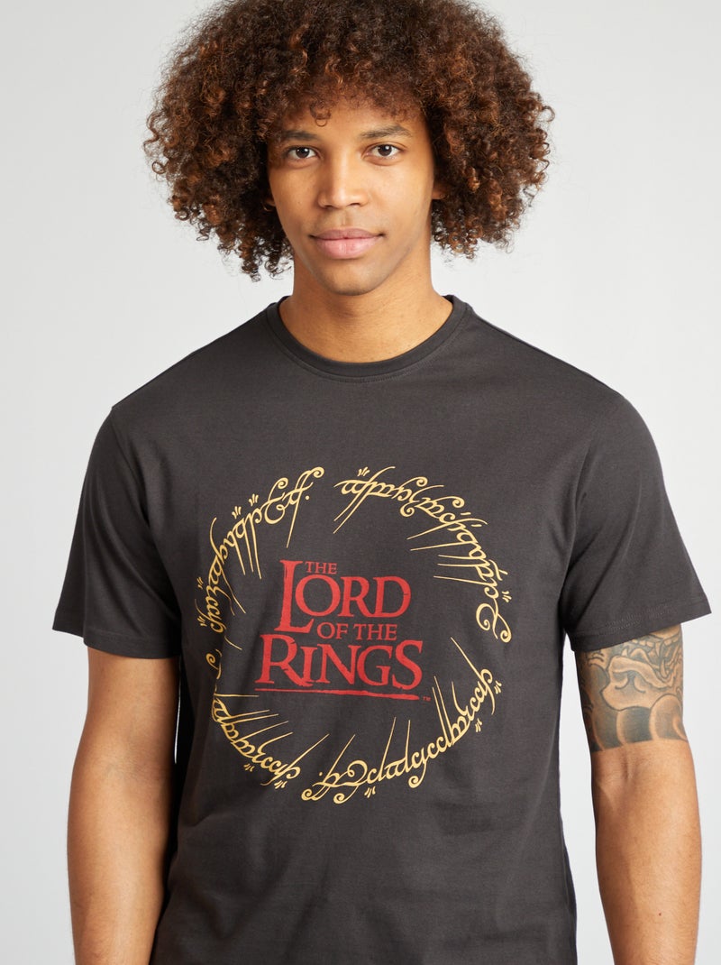 Camiseta de manga corta 'El señor de los anillos' NEGRO - Kiabi