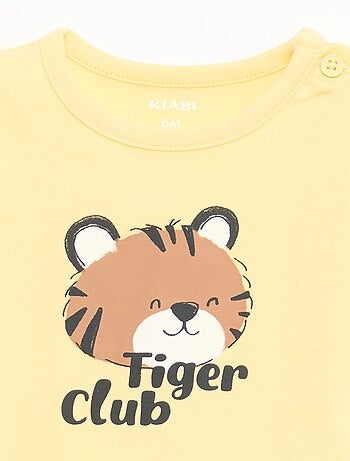 Camiseta de manga corta en punto de algodón