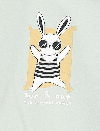 Camiseta de manga corta en punto de algodón