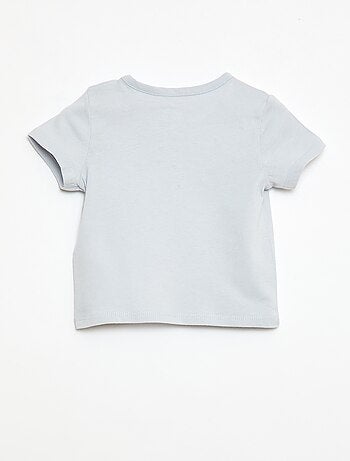 Camiseta de manga corta en punto de algodón