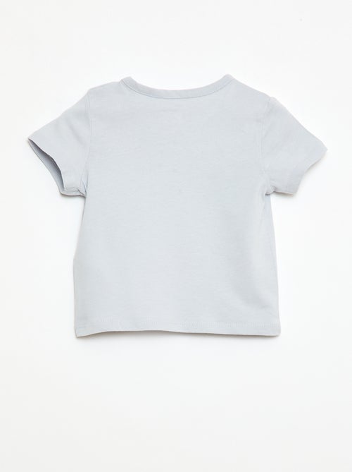 Camiseta de manga corta en punto de algodón - Kiabi