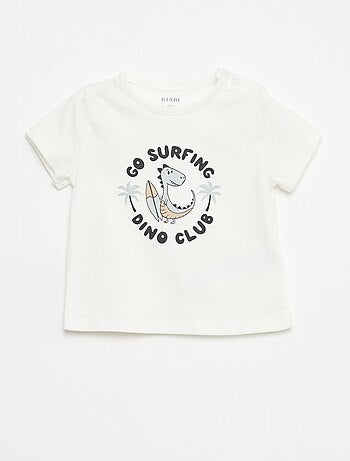 Camiseta de manga corta en punto de algodón