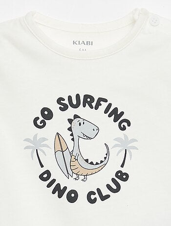 Camiseta de manga corta en punto de algodón