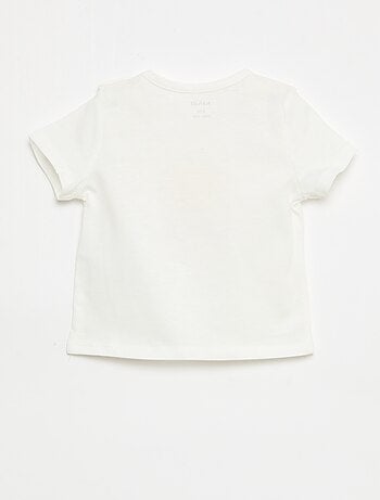 Camiseta de manga corta en punto de algodón