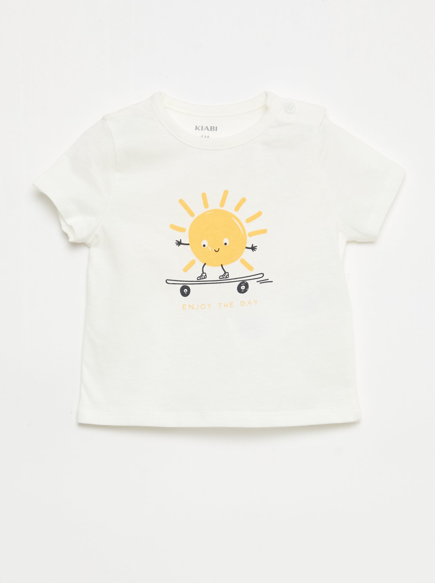 Camiseta de manga corta en punto de algodón