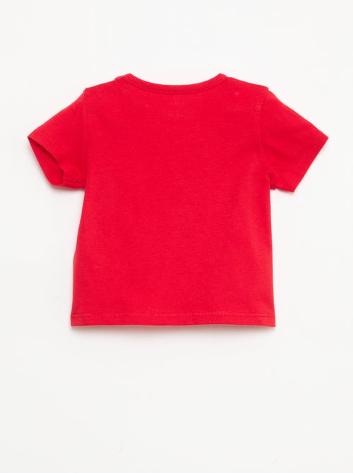 Camiseta de manga corta en punto de algodón - Kiabi