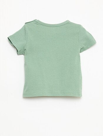 Camiseta de manga corta en punto de algodón