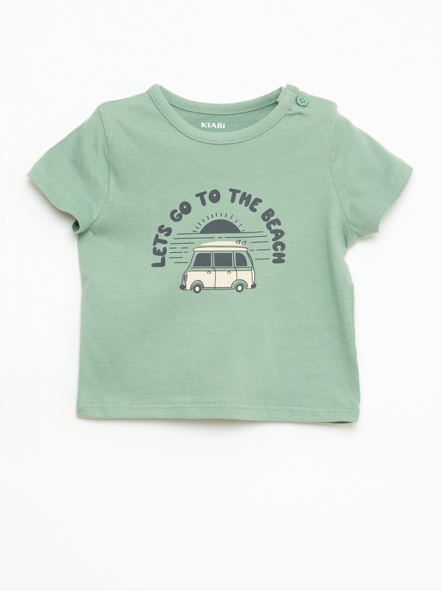 Camiseta de manga corta en punto de algodón