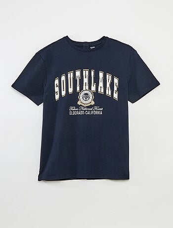 Camiseta de manga corta estampada - colección fácil de poner