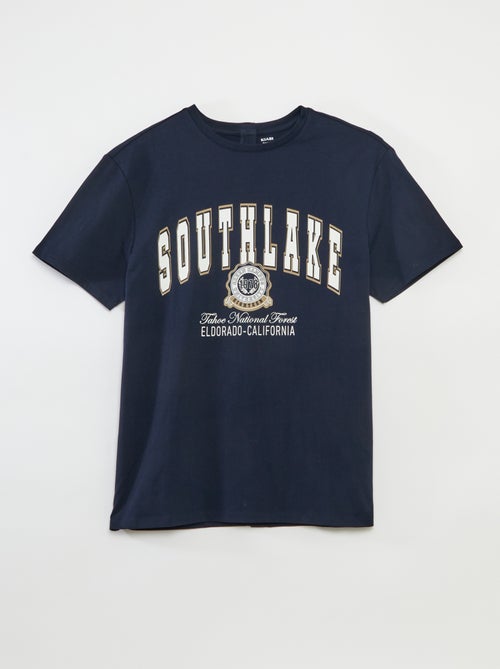 Camiseta de manga corta estampada - colección fácil de poner - Kiabi