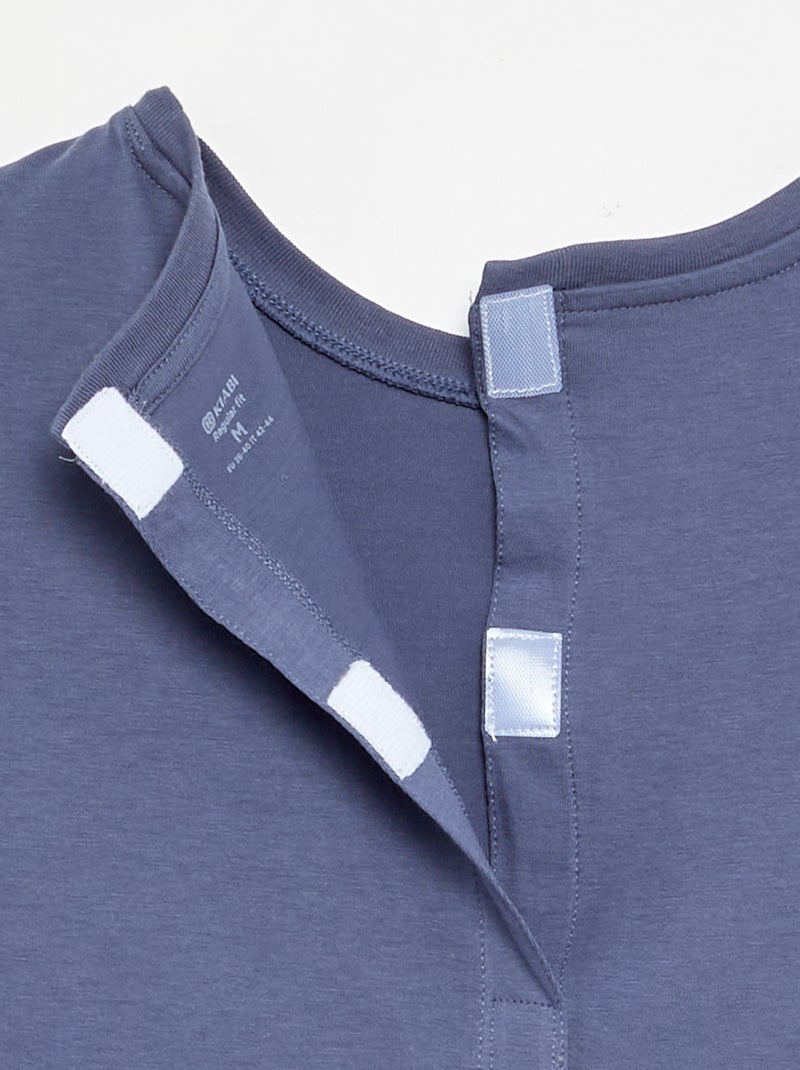Camiseta de manga corta estampada - colección fácil de poner Azul - Kiabi