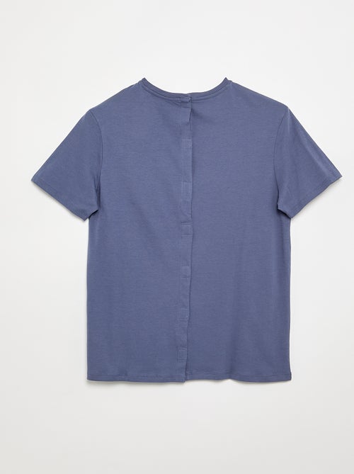 Camiseta de manga corta estampada - colección fácil de poner - Kiabi Camiseta de manga corta estampada - colección fácil de poner - Kiabi