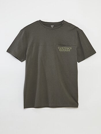 Camiseta de manga corta estampada - colección fácil de poner