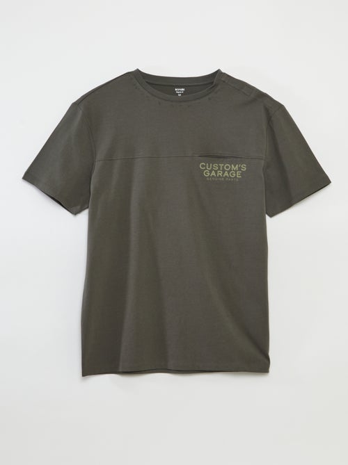 Camiseta de manga corta estampada - colección fácil de poner - Kiabi