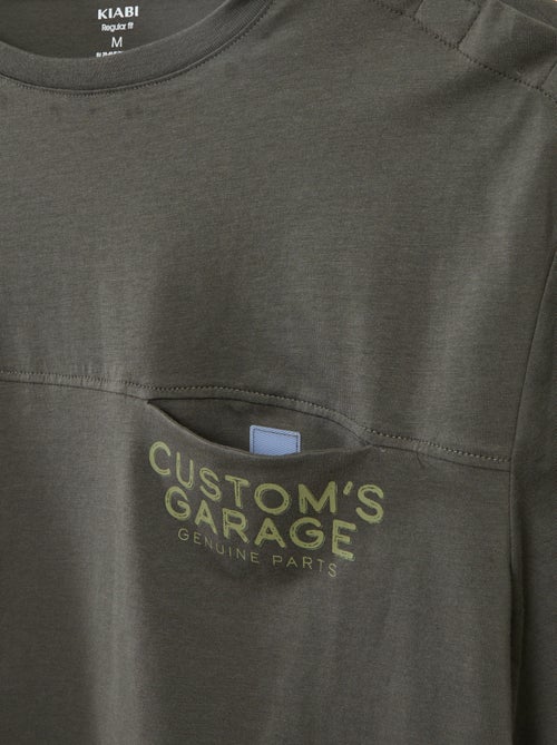 Camiseta de manga corta estampada - colección fácil de poner - Kiabi