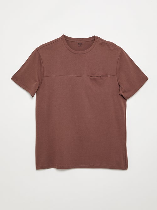 Camiseta de manga corta estampada - colección fácil de poner - Kiabi Camiseta de manga corta estampada - colección fácil de poner - Kiabi