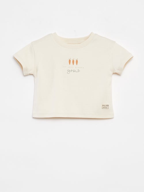 Camiseta de manga corta estampada - cradle to cradle - Kiabi