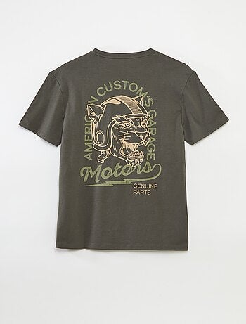 Camiseta de manga corta estampada - Fácil de Poner